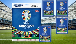 Topps Euro 2024 Official Starter Pack with Sticker Packs - 4 Options