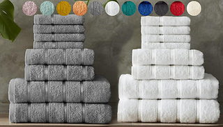 8-Piece Egyptian Cotton Luxury Towel Set - 11 Colours