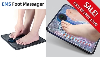 EMS Foot Massager with Optional Remote Control - Rechargeable!
