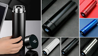 LCD Display Vacuum Sealed Steel Thermos