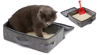 Folding Travel Cat Litter Tray - 2 Designs