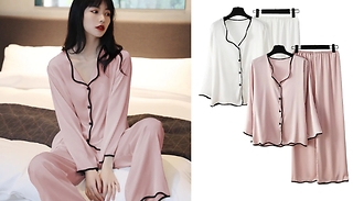 Loose-Silhouette Super-Soft Pyjama Set - 2 Colours, 3 Sizes