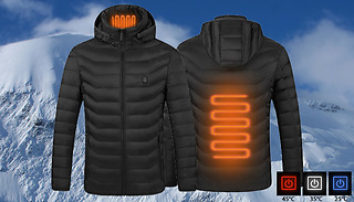 ThermaWrap Unisex Heated Winter Windbreaker Jacket - 2 Colours & 6 Siz ...
