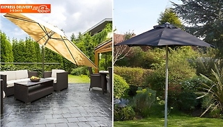 2 or 2.7M Garden Parasol! - 2 Styles and 3 Colours