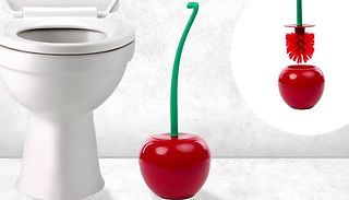 Cherry Toilet Brush and Holder