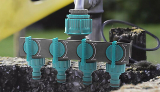 4-Way Garden Tap Faucet Valve