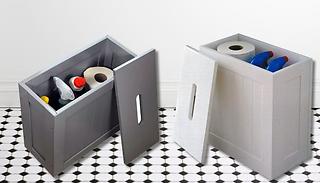 Slimline Multi-Purpose Bathroom Storage Unit - 2 Colours