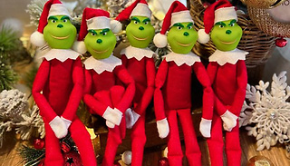 1, 2 or 4 Christmas Grinch Inspired Decorative Dolls - 2 Colours