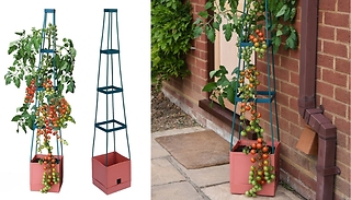 4-Tier Self-Watering Tomato Support Tower!