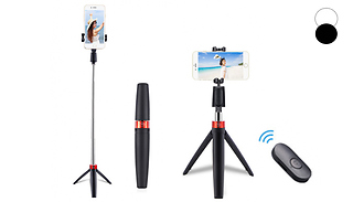 3-in-1 Phone Tripod Stand With Bluetooth Remote - 2 Options & 2 Colour ...