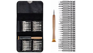 25-in-1 Precision Mini Screwdriver Set With Steel Handle