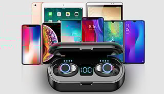 Smart Touch Bluetooth 5.0 Earbuds with Charging Case - 2 Colours