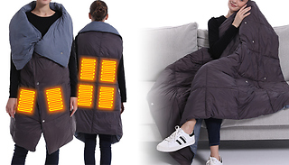 2-In-1 USB Fast Heating Gilet & Blanket