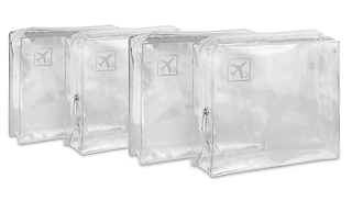 4-Pack of Airport Toiletry Bags