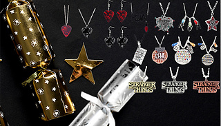 6 or 12 Stranger Things-Inspired Necklace Crackers