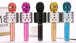 2-in-1 Wireless Bluetooth Karaoke Microphone & Speaker - 3 Colours