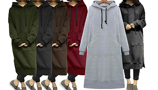 Women's Oversized Extra Long Hoodie - 6 Colours & Sizes