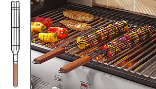 Non-stick BBQ Basket Skewers - 1 Pack