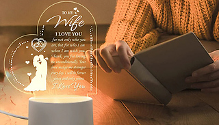 Love Note Acrylic Table Lamp - 6 Designs
