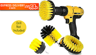 3-Piece Carpet Cleaning Brush Set