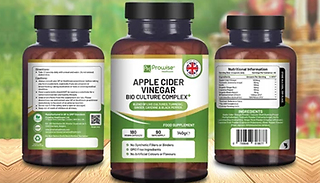 3-Month Supply of Prowise Apple Cider Vinegar Bio Culture Complex - 18 ...