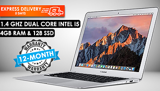 MacBook Air Intel Core i5 Laptop 4GB RAM 128 SSD - 2 Sizes