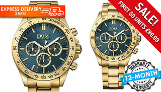 Hugo Boss Ikon Gold Tone Men's Watch