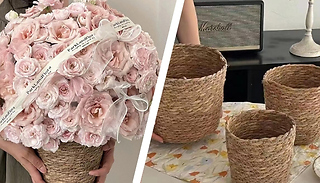 1 or 3-Pack Wicker Baskets - 3 Sizes