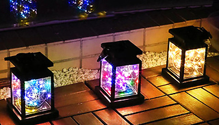 Solar-Powered LED Decorative Lantern Light - 3 Styles