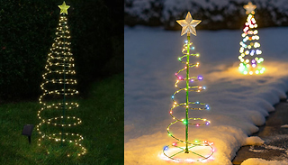 LED Christmas Tree Garden Solar Stake Light - 2 Colours