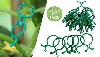 50 or 100-Pack of Plant Support Garden Clips