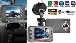 Motion-Sensor HD Night Vision Car Dash Camera Set - With Optional SD C ...