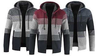 Fleece-Lined Zip-Up Hoodie - 5 Colours & 6 Sizes
