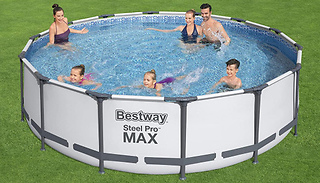 Bestway 14ft Steel Pro Max Round Swimming Pool