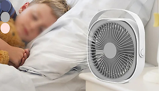 6-Inch Mini USB Rechargeable Personal Desk Fan - 3 Colours