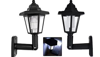 2-in-1 Solar Power LED Stake Wall Light - 1 or 2