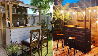 Wooden Summer Garden Bar
