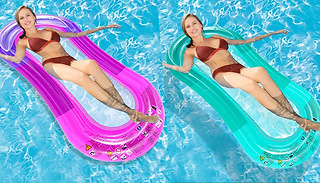 Inflatable Pool Bed with Head Rest - 2 Colours