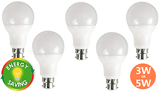 5-Pack Super Energy Saving LED Globe Bulb - 3 or 5 Watts