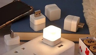 2-Pack USB Plug-In LED Mini Lights - 3 Colours