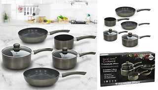 Daniel James Titanium Pro 7-Piece Ceramic Pan Set