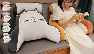 Lumbar Support Bed Pillow - 2 Sizes & 4 Designs