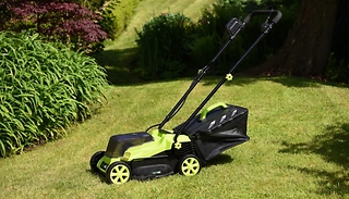 AeroTek 20V Cordless Lawnmower with 40L Bag - With Optional Additional ...