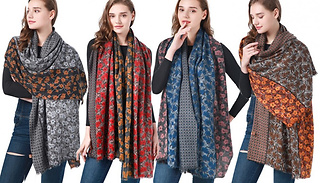 Women's Vintage Floral Print Scarf - 5 Colours