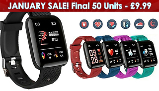 116 Plus Smart Watch & Fitness Tracker - 5 Colours