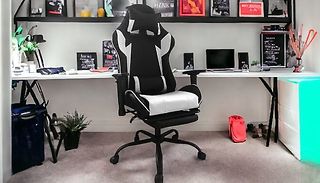 High Back Gaming Recliner Chair With Footrest - 3 Designs