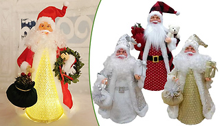 Moving Light-Up Musical Santa Claus Decoration - 9 Styles