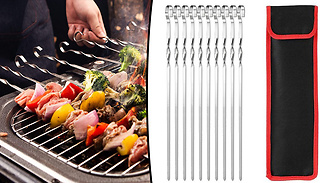 6 to 20 Pack of Stainless Steel Barbecue Skewers