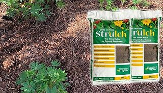 2-Pack Strulch Mineralised Straw Garden Mulch - 9kg Bags