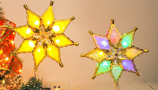 LED Christmas Decor Tree Star Top Light - 2 Colours